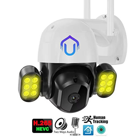 İcsee 5MP 1080P Projektör LEDLİ Wifi Kamera