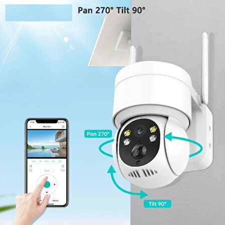 İcsee Wifi Solar PTZ Kamera