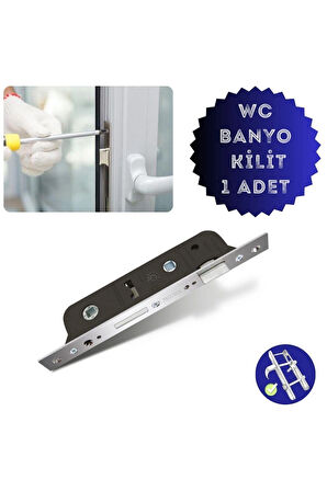 Pvc Pimapen Wc(TUVALET)/banyo Kapı Kilit 35 Mm/16 Lama 