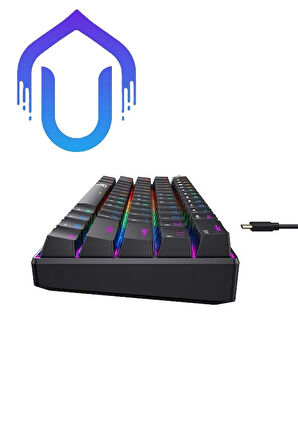 Gamenote Kb903l %60 Mekanik Blended Aydınlatma Oyuncu Klavyesi - 61 Tuş - Red Switch - Türkçe Q
