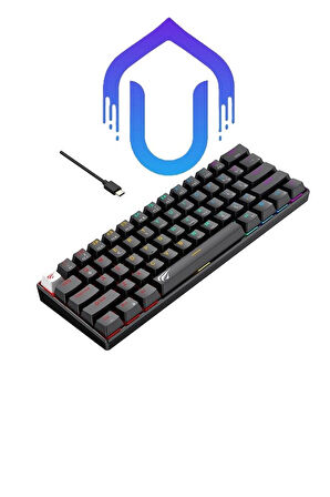 Gamenote Kb903l %60 Mekanik Blended Aydınlatma Oyuncu Klavyesi - 61 Tuş - Red Switch - Türkçe Q