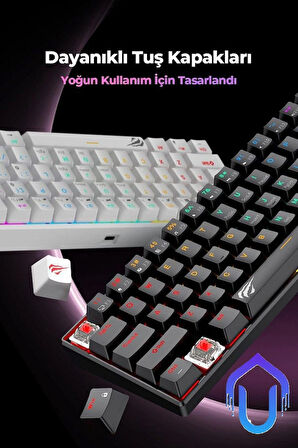 Gamenote Kb903l %60 Mekanik Blended Aydınlatma Oyuncu Klavyesi - 61 Tuş - Red Switch - Türkçe Q
