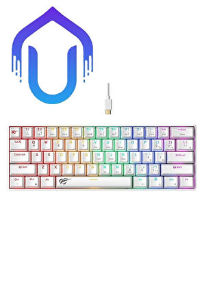 Gamenote Kb903l %60 Mekanik Blended Aydınlatma Oyuncu Klavyesi - 61 Tuş - Red Switch - Türkçe Q