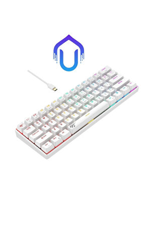 Gamenote Kb903l %60 Mekanik Blended Aydınlatma Oyuncu Klavyesi - 61 Tuş - Red Switch - Türkçe Q