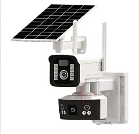 6MP Çift Kameralı 4G Solar Kamera Yeni Kasa