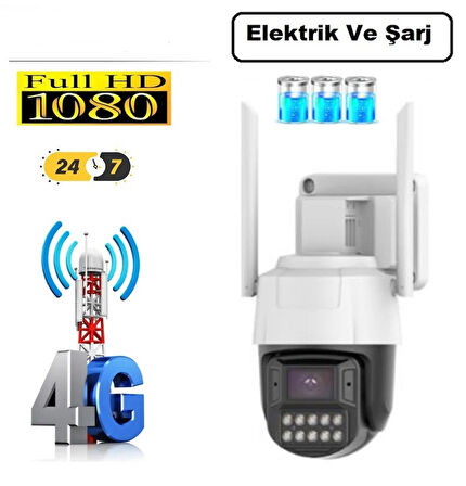 Şarjlı Ve Elektrikli 4G Sim Kartlı Güvenlik Kamerası P6SLite Yazılım