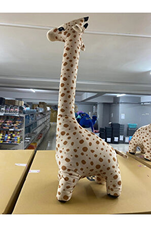 100 cm Oyun ve Uyku Arkadaşı | Dev Boy Yumuşacık Peluş Zürafa Oyuncak & Dekoratif Obje