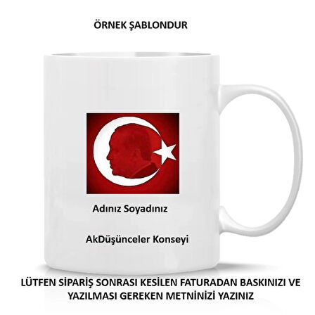 Premium Süblimasyon Beyaz Porselen Kupa Bardak - Kişiye Özel