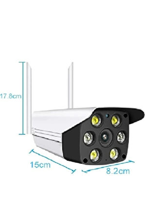 Icsee Xmeye Yazılımlı 1080P Wifi Akıllı Kamera Led Aydınlatmalı