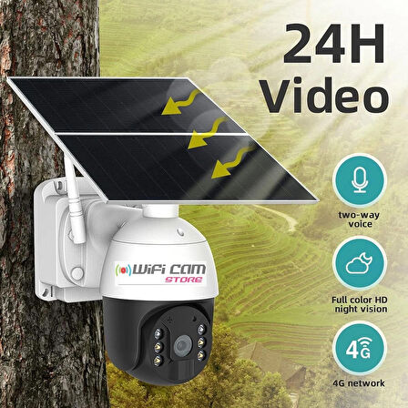 4G Solar Kamera 7/24 Kayıt Yüksek Donanım