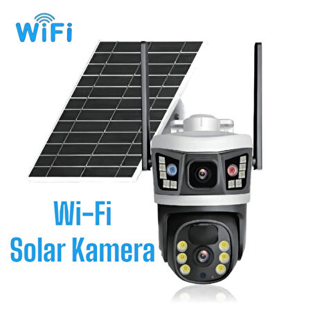Çift Kameralı Wifi Solar PTZ Kamera V380 Pro Yazılım