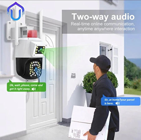 Yoosee Çift Kameralı Ve Sirenli Wifi Kamera