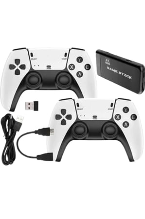 SAYARMRKT Game Stick Lite Retro Oyun Konsolu Siyah 4K 64 GB