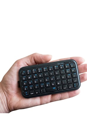 SAYARMRKT Siyah Mini Katlanabilir Klavye Bluetooth 5.0 Numpadsiz Kablolu Kablosuz