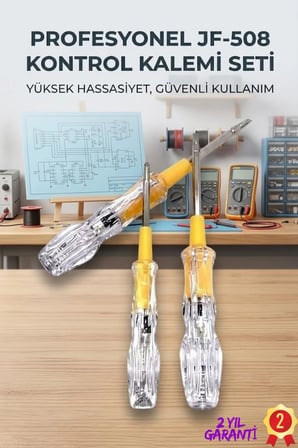 SAYARMRKT JF-508 Kontrol Kalemi Voltaj Algılama Cihazı Düz Uç 110V-220V