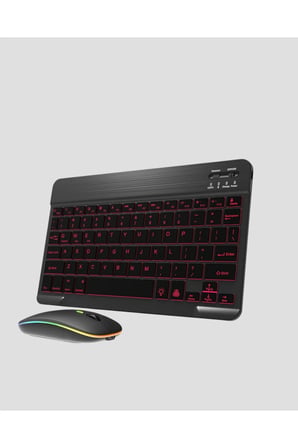 SAYARMRKT Klavye Mouse Seti Çok Renkli RGB Q Klavye 7000 DPI 2.4 GHz Bluetooth 5.0 Ergonomik