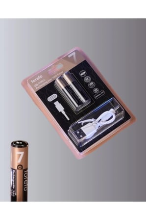 SAYARMRKT Şarjlı AAA Pil 1.5V 1200mAh Li-ion Type-C