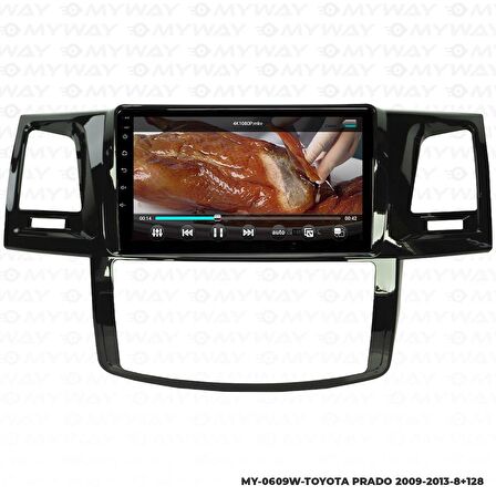 Araç Multimedya Toyota Prado Android 12 Carplay 4Gb Ram + 64Gb Hdd 2009-2013 Navigasyon Ekran MYW