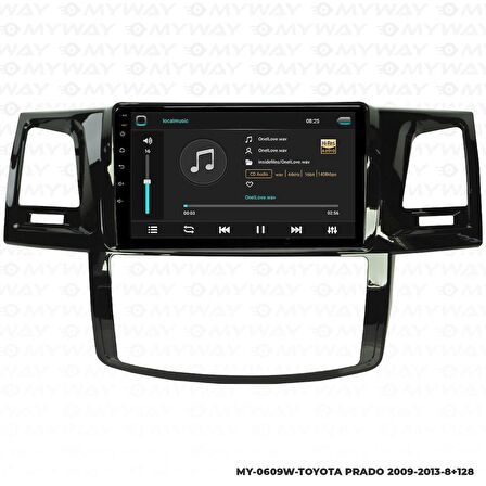 Araç Multimedya Toyota Prado Android 12 Carplay 4Gb Ram + 64Gb Hdd 2009-2013 Navigasyon Ekran MYW
