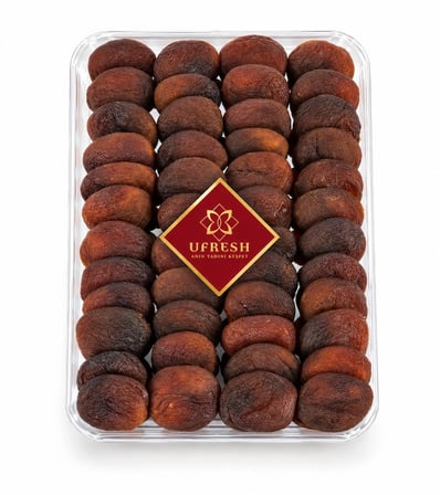 Jumbo Gün Kurusu Kayısı - Şeffaf Tabak (1000 g)