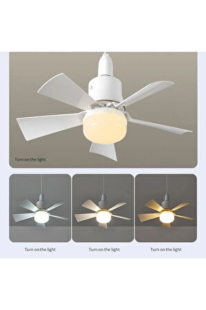 62 Watt Vantilatör 3 Kademe Hız Dimmerli 3 Renk Led Işık Cata Lodos Kumandalı Fan Torch Led Ampul