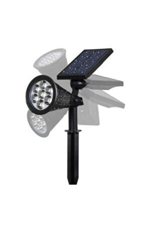 7w Led Solar Kazıklı Çim Armatür Cata Güneş Enerjili Çim Lambası Bahçe Aydınlatma 3200K Gün Işığı