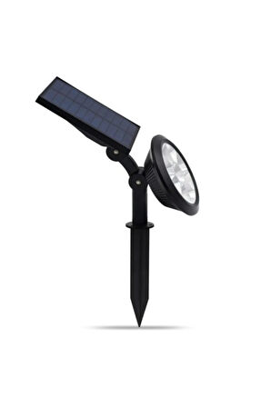 18w Led Solar Kazıklı Çim Armatür Cata Güneş Enerjili Çim Lambası Bahçe Aydınlatma 3200K Gün Işığı
