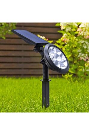 18w Led Solar Kazıklı Çim Armatür Cata Güneş Enerjili Yeşil Led Işık Çim Lambası Bahçe Aydınlatma