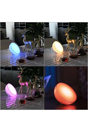 Bowl Led Ambiyans Işığı Dimmerli Bluetooth Hero Led Smart Küre Lamba Taşınabilir Ortam Aydınlatma