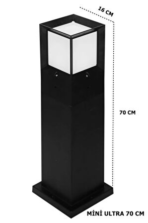 Bahçe Yol Aydınlatma Ultra 70cm Zita Bahçe Aydınlatması Dış Mekan Bahçe Lambası E27 Ip54