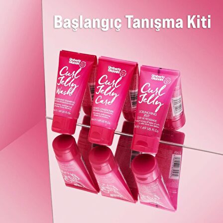 Umberto Giannini Curl Jelly Jöle, Krem, Şampuan 3'lü Başlangıç Seyahat Kiti (3X50ML)