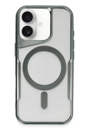Newface Apple iPhone 16 Plus Kılıf Boyi Magsafe Silikon Kapak - Yeşil