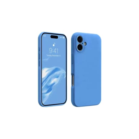 Newface Apple iPhone 16 Kılıf First Silikon - Mavi