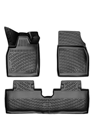 Ford Mustang E-Mach USA 2022 Araca Özel Tasarım 3D Havuzlu Paspas