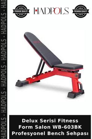 Delux Serisi Fitness Form Salon WB-603BK Profesyonel Bench Sehpası