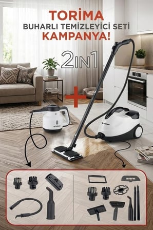 Delux Serisi Temizlik Ürünü Ev Temizliği Cam Aleti Buharlı Temizleyici CB902A+CB08C
