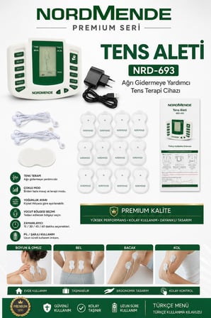 Premium Portatif Cihaz Zindelik Aracı İyi Hissetme TensCihazı – Ağrı Yönetimine Yardımcı