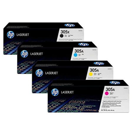 HP 305A Takım Toner CF370AM CE411A-CE412A-CE413A