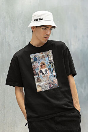 T. S. 1989 Baskılı Unisex Oversize Şarkıcı Taylor Swift Tişört