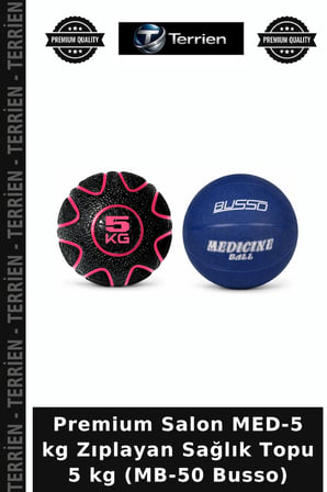 Premium Salon MED-5 kg Zıplayan Sağlık Topu 5 kg (MB-50 Busso)