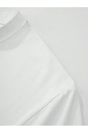 Unisex Kalp Baskılı Oversize T-Shirt
