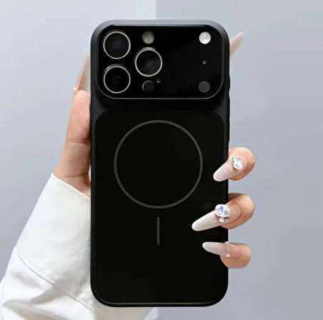 Apple iPhone 11 Uyumlu MagSafe Kılıf – 17 Pro Max Kamera Görünümlü Lens Korumalı Kapak