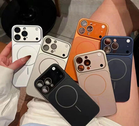 Apple iPhone 11 Uyumlu MagSafe Kılıf – 17 Pro Max Kamera Görünümlü Lens Korumalı Kapak
