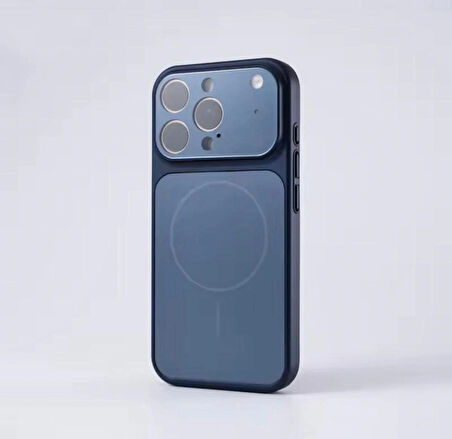 Apple iPhone 14 Uyumlu MagSafe Kılıf – 17 Pro Max Kamera Görünümlü Lens Korumalı Kapak
