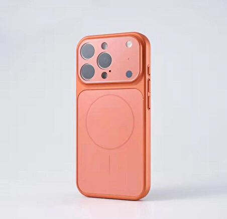 Apple iPhone 16 Pro Uyumlu MagSafe Kılıf – 17 Pro Max Kamera Görünümlü Lens Korumalı Kapak