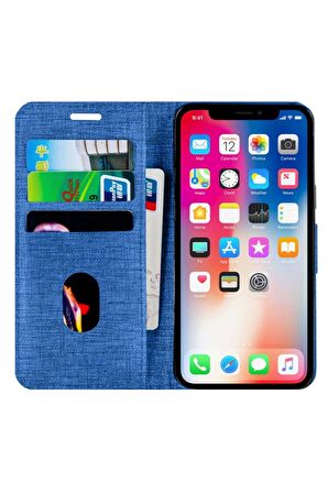 General Mobile GM21 Pro Kartvizitli Cüzdan Kılıf