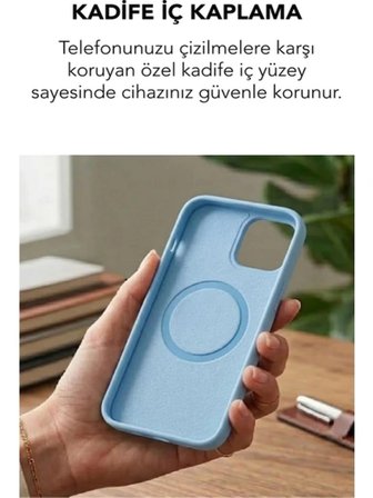 Apple iPhone 13 Uyumlu Magsafe Lansman Silikon Kılıf