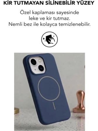 Apple iPhone 13 Uyumlu Magsafe Lansman Silikon Kılıf