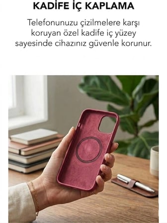 Apple iPhone 14 Uyumlu Magsafe Lansman Silikon Kılıf