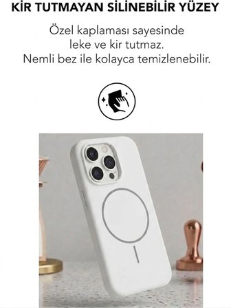 Apple iPhone 14 Pro Uyumlu Magsafe Lansman Silikon Kılıf